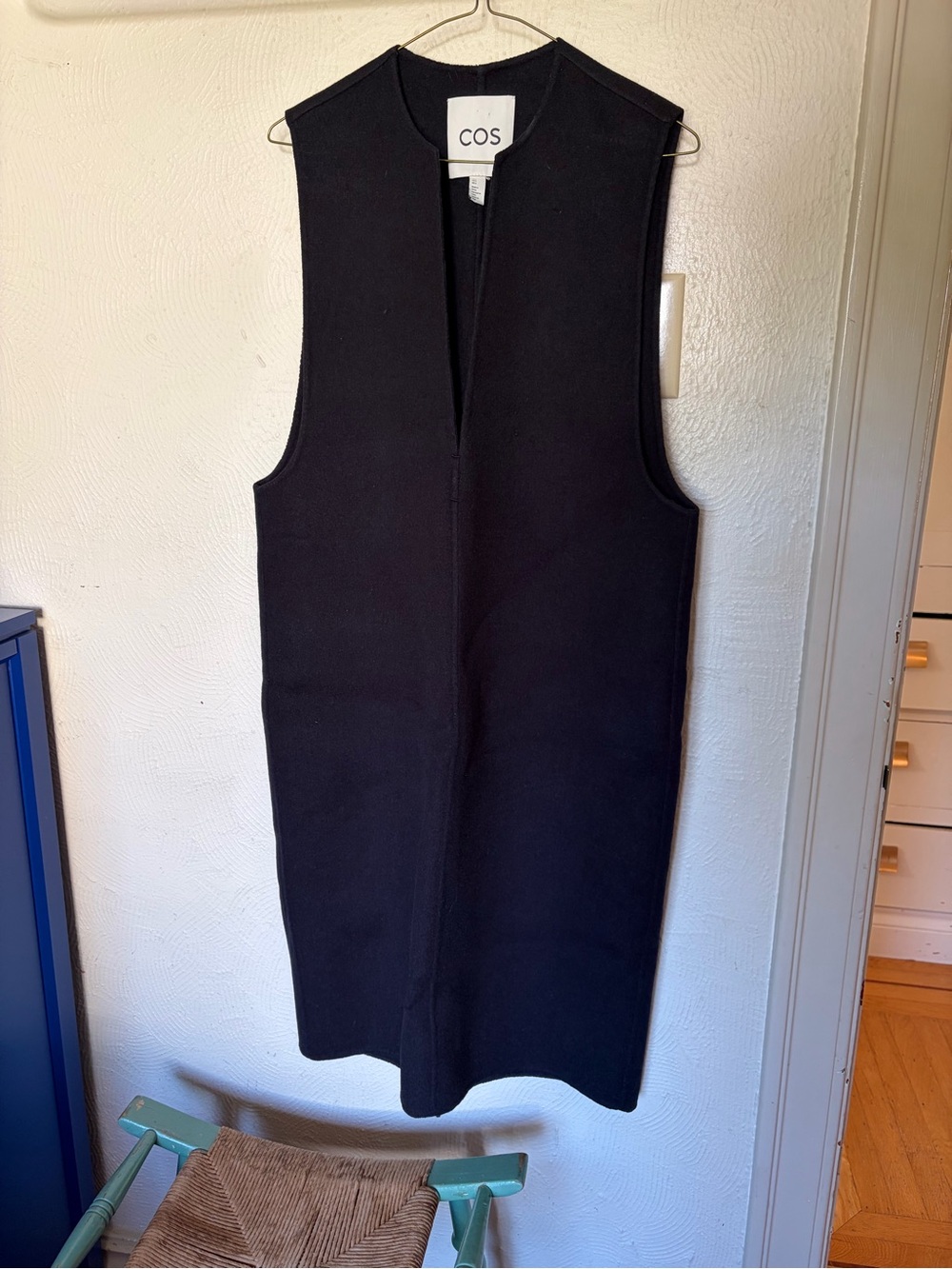 Cos boiled wool cocoon dress
